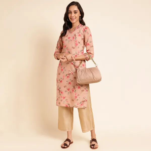 Rekha_Maniyar_Presenting_Girls_And_Women's_New_Design_Kurti_Chanderi_Silk_With_Fancy_Printed