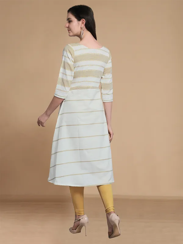 Rekha_Maniyar_Girls_And_Women's_Offwhite_Cotton_Weaved_ALine_Drawstring_Angrakha_Kurti