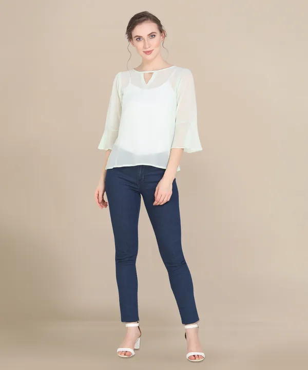 Rekha_Maniyar_Girls_And_Women's_Georgette_Fabric_Western_Top