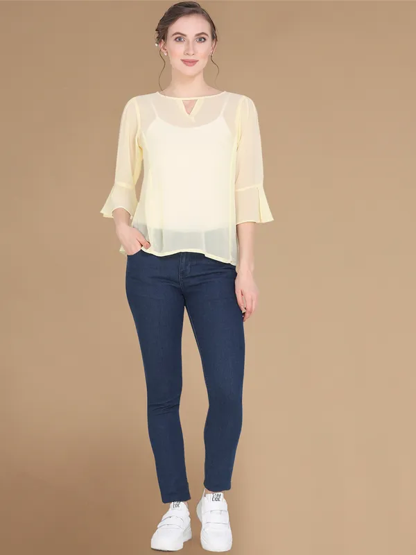 Rekha_Maniyar_Girls_And_Women's_Georgette_Fabric_Western_Top