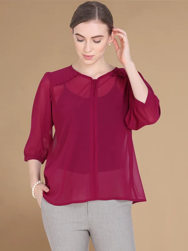 Rekha_Maniyar_Girls_And_Women's_Georgette_Fabric_Western_Top