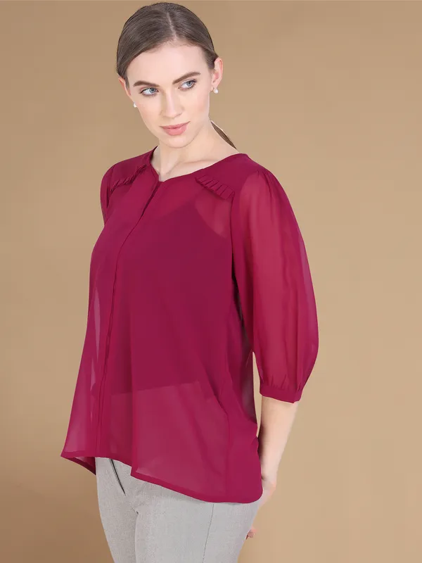 Rekha_Maniyar_Girls_And_Women's_Georgette_Fabric_Western_Top