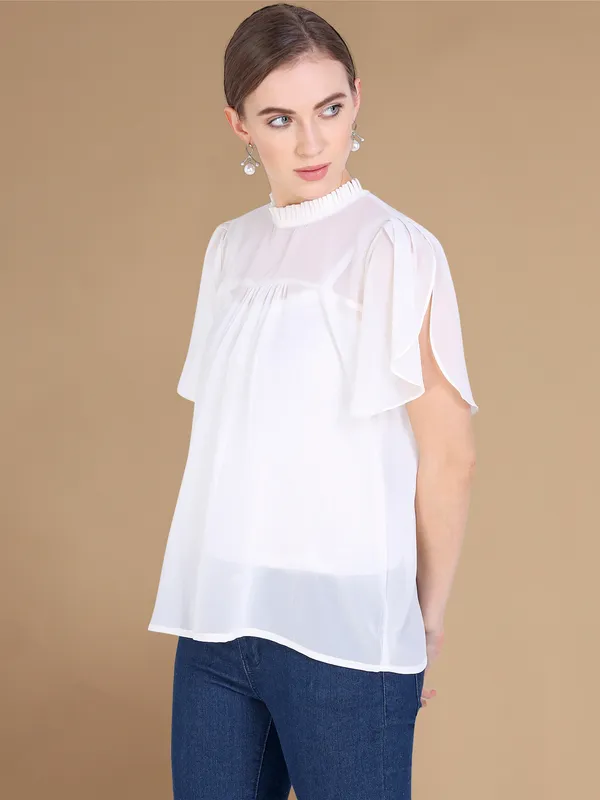 Rekha_Maniyar_Girls_And_Women's_Georgette_Fabric_Western_Top