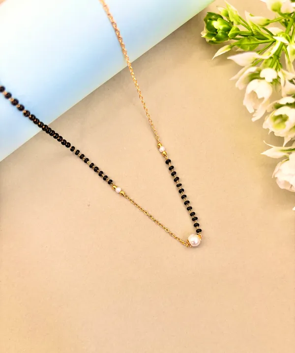 Pearl mangalsutra clearance