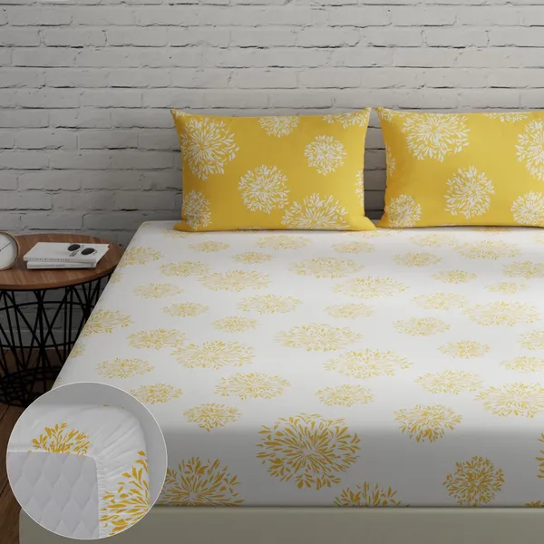 144_TC_Elastic_Fitted_Cotton_Bedsheets_Double_Size_with_2_Pillow_Covers_|_60_x_78_inches
