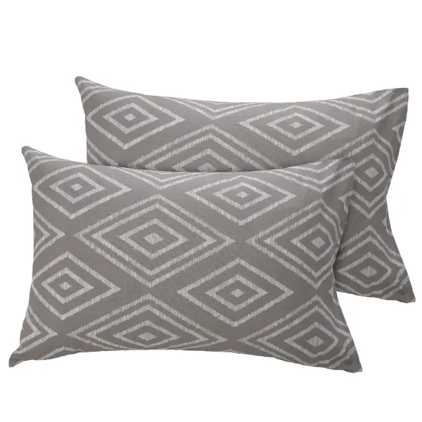 144_TC_Cotton_Elastic_Fitted_Bedsheets_King_Size_with_2_Pillow_Covers__|_72x78_inches_|_White_&_Taupe