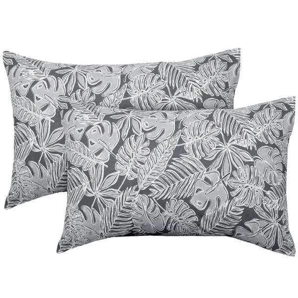 144_TC_Cotton_Bed_Sheet_for_Double_Set_Bed_with_2_Pillow_Covers_|_Yellow_&_Grey