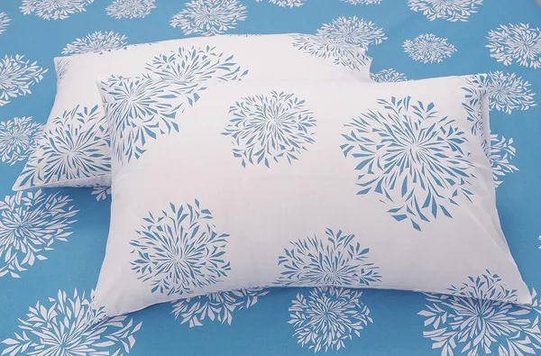 144_TC_Double_Size_Cotton_Elastic_Fitted_Bedsheets_with_2_Pillow_Covers_|_60_x_78_inches