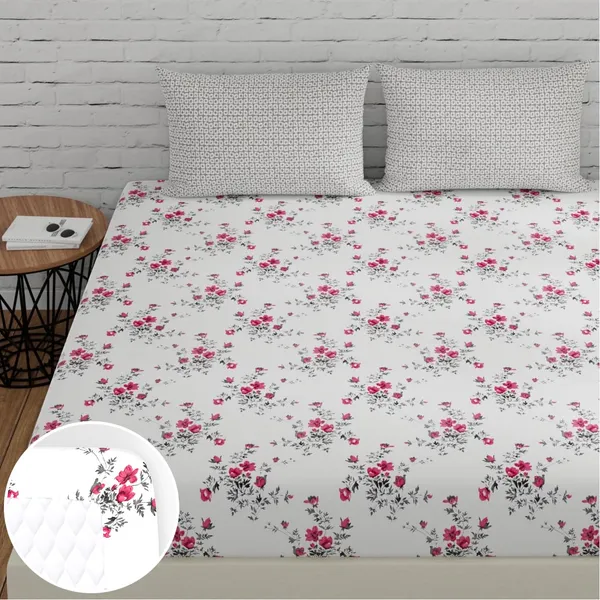144_TC_Cotton_Elastic_Fitted_Bedsheets_King_Size_with_2_Pillow_Covers_|_72_x_78_inches