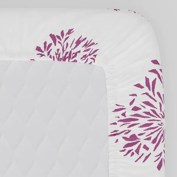 144_TC_Cotton_Fitted_Bedsheets_King_Size_with_2_Pillow_Covers_|_6ft_x_6.5ft_|_White_&_Mauve