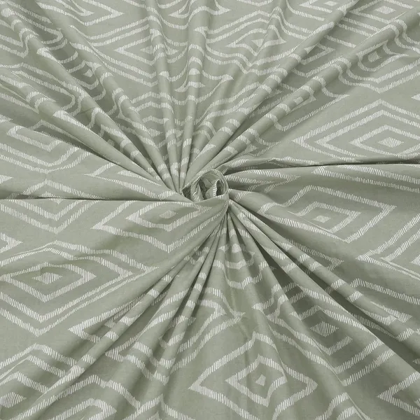 144_TC_Cotton_Fitted_Bedsheets_King_Size_with_2_Pillow_Covers_|_6ft_x_6.5ft_|_Sage_Green