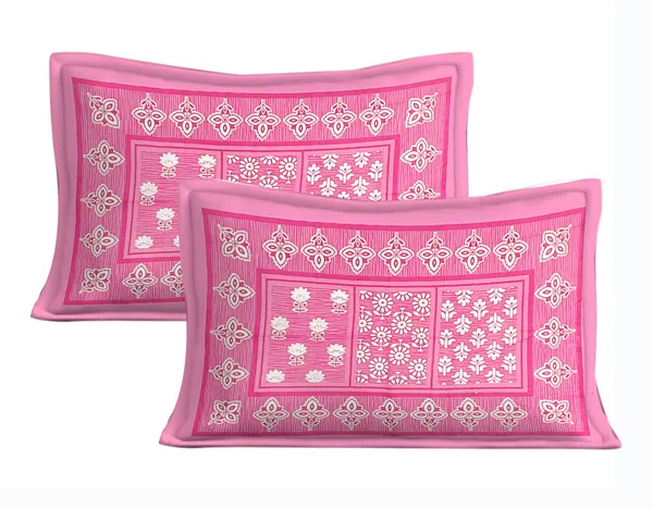 Cotton_Double_3D_Printed_Flat_Bedsheet__(Pack_of_1,_Pink)