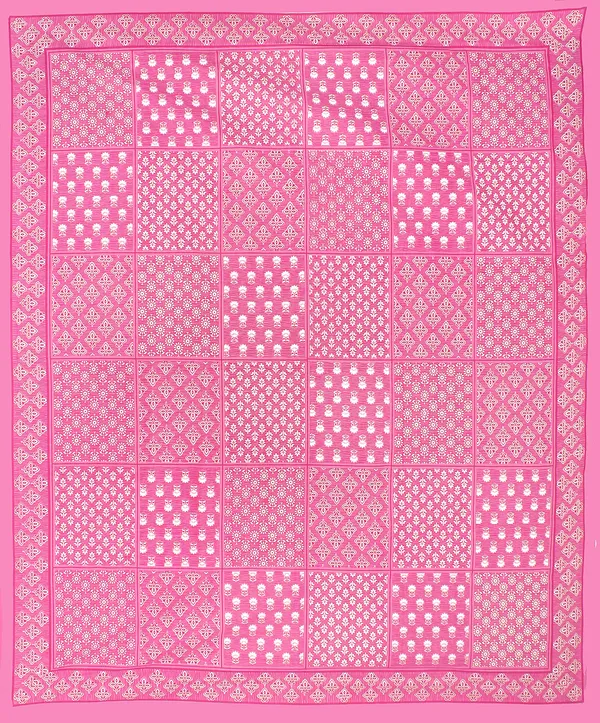 Cotton_Double_3D_Printed_Flat_Bedsheet__(Pack_of_1,_Pink)