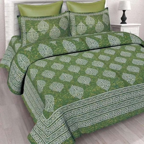 Jaipuri_Prints_Cotton_Double_Bedsheet_(Green)
