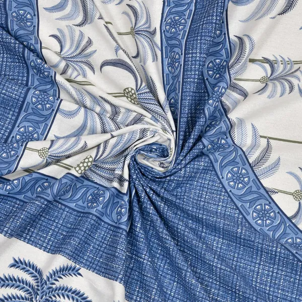 Khajoor_print_Cotton_double_bedsheet_with_2__pillow_cover_Blue