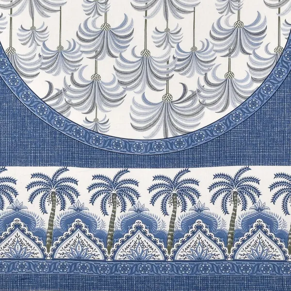 Khajoor_print_Cotton_double_bedsheet_with_2__pillow_cover_Blue