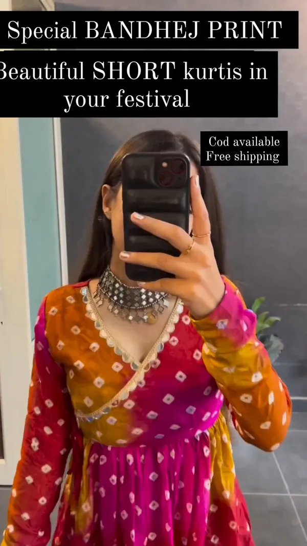 Pink__Bandhni_Top_for_Women