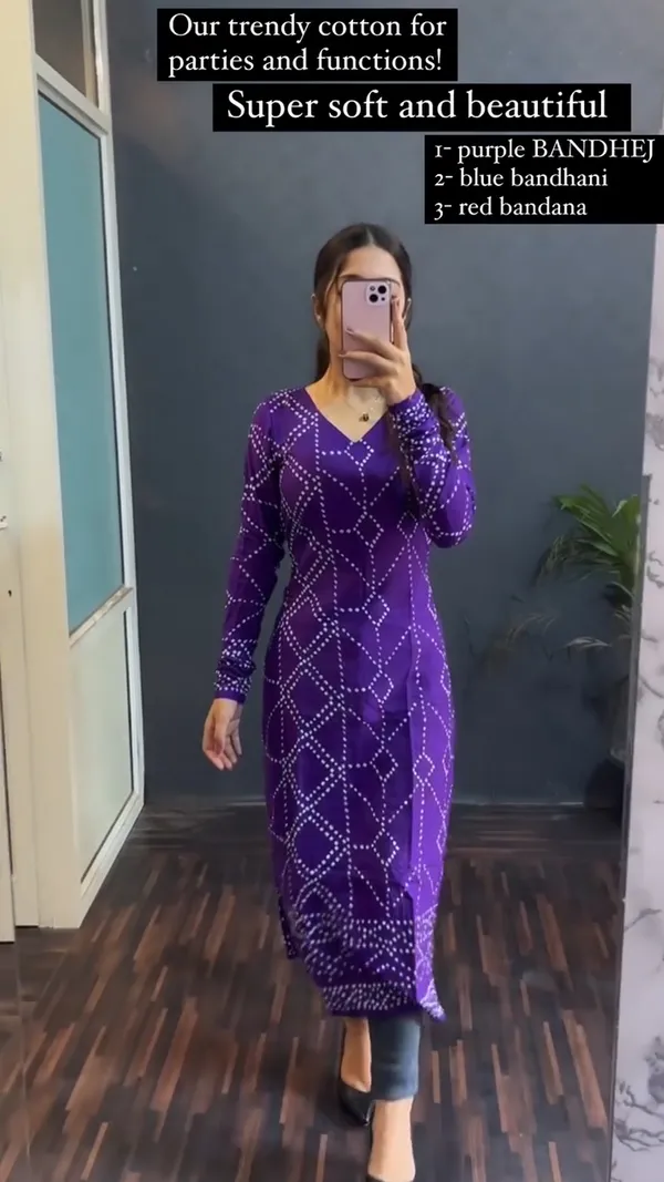 Bandhej kurti online online