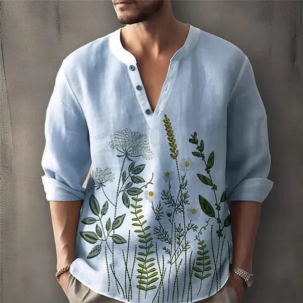 Sky_cotton_fabric_embroidery_work_short_Kurta