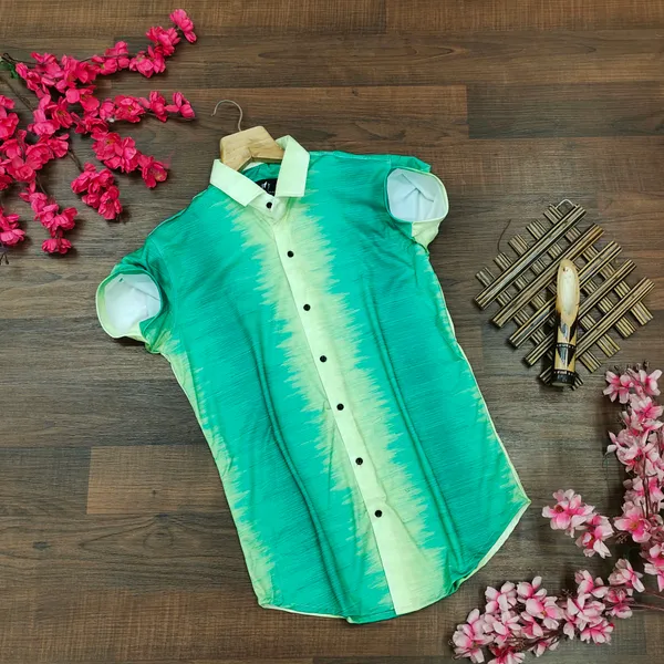 Green_Lycra_digital_printed_half_sleeve_Shirt