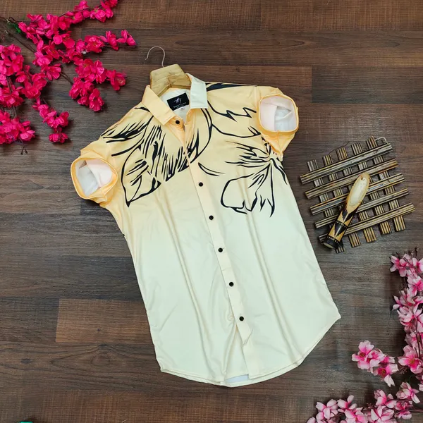 Leman_Yellow_Lycra_digital_printed_Half_sleeve_Shirt
