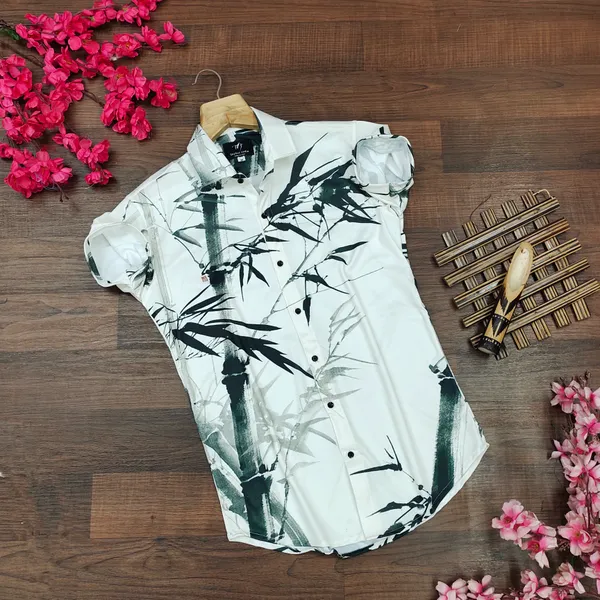 White_Lycra_fabric_digital_printed_half_sleeve_Shirt