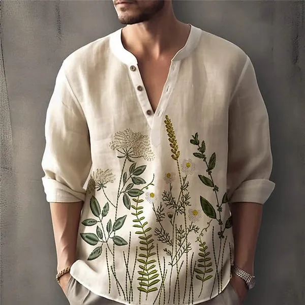 Cream_cotton_fabric_embroidery_work_short_Kurta