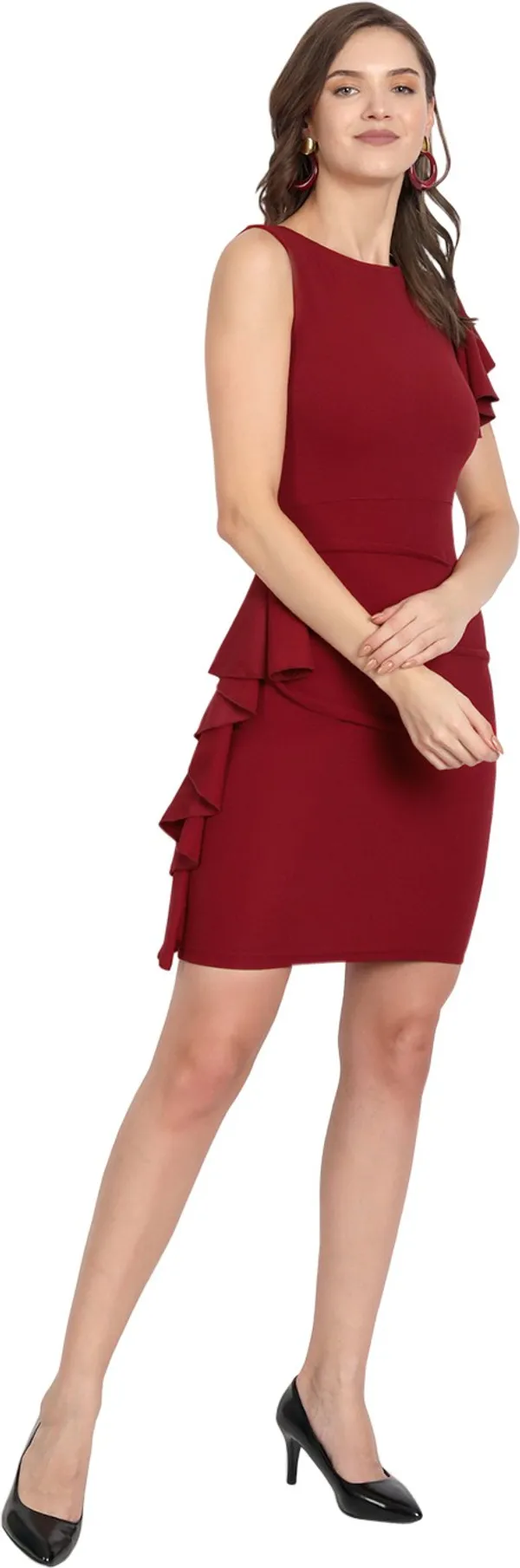 Fler_Sleeve_Bodycon_Dress-Trendy_Fashion_Collection