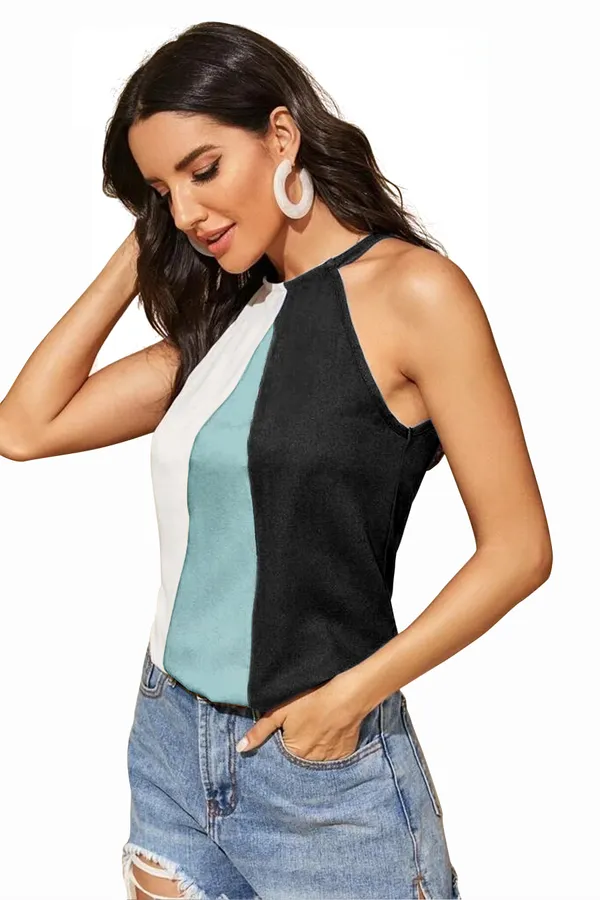 Women's_Sleeveless_Round_Neck_Polyester_Crop_Top