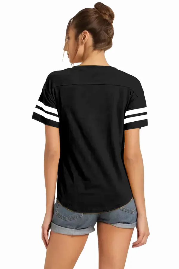 Women_Solid_Round_Neck_Polyester_Black_T-Shirt