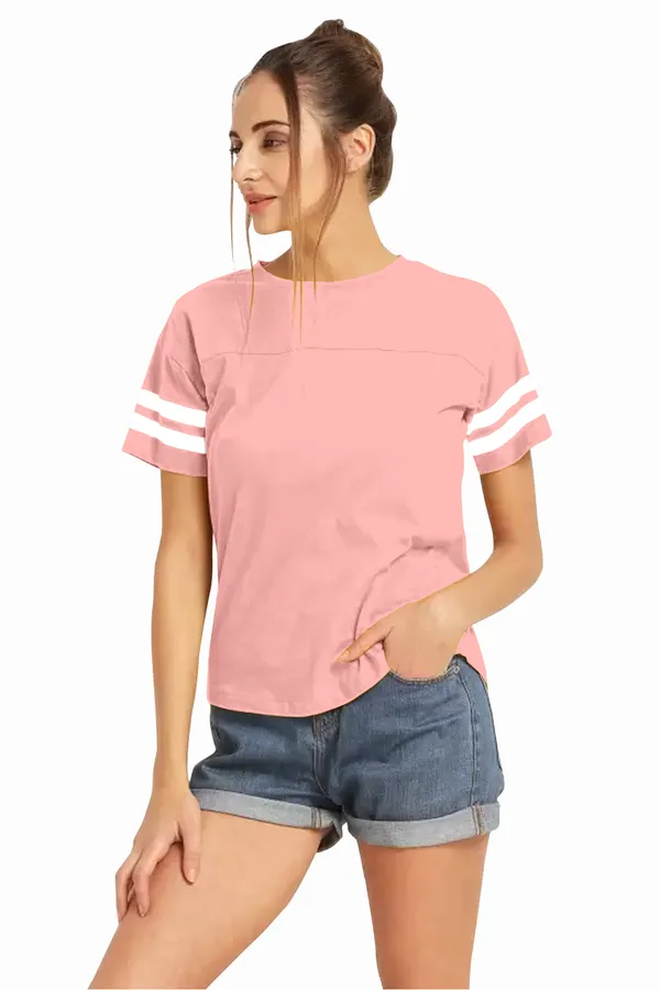Women_Solid_Round_Neck_Polyester_Pink_T-Shirt