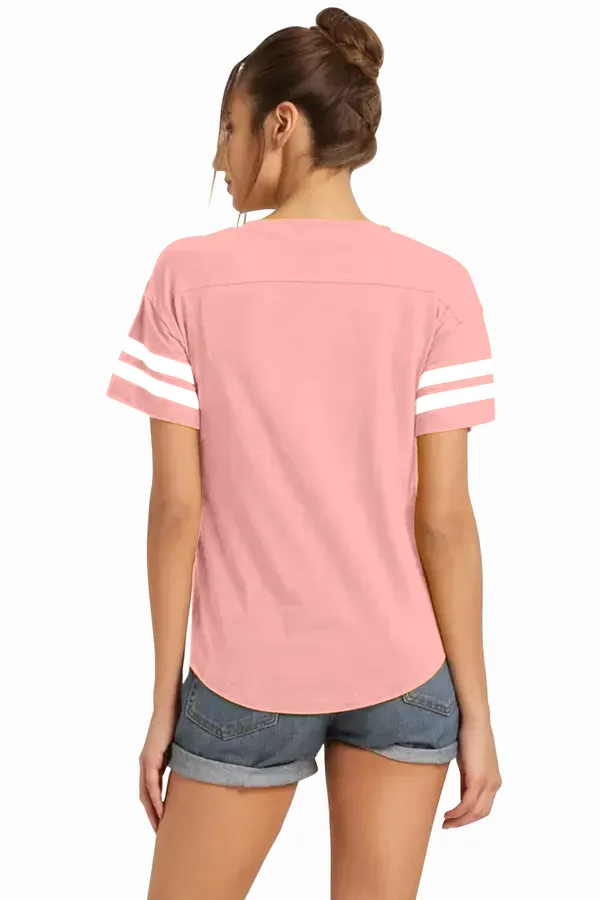 Women_Solid_Round_Neck_Polyester_Pink_T-Shirt