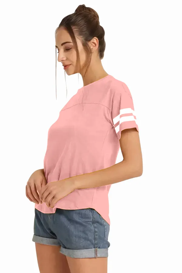 Women_Solid_Round_Neck_Polyester_Pink_T-Shirt