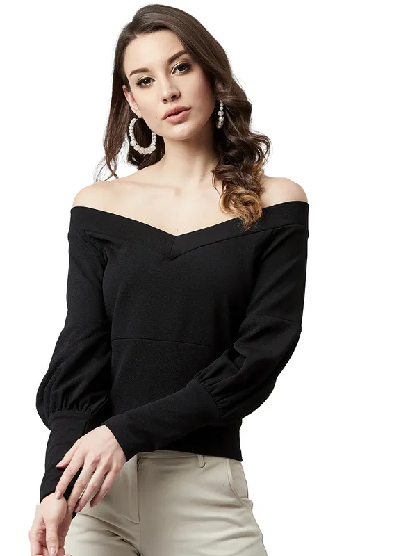 Women's_Polyester_Solid_Off_Shoulder_Neck_Long_Sleeve_Western_Polyester_Top
