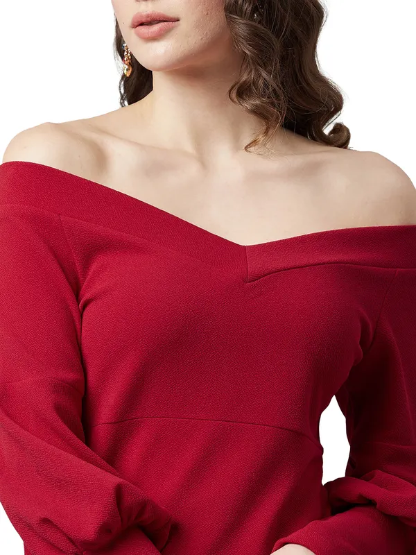 Women's_Polyester_Solid_Off_Shoulder_Neck_Long_Sleeve_Western_Top