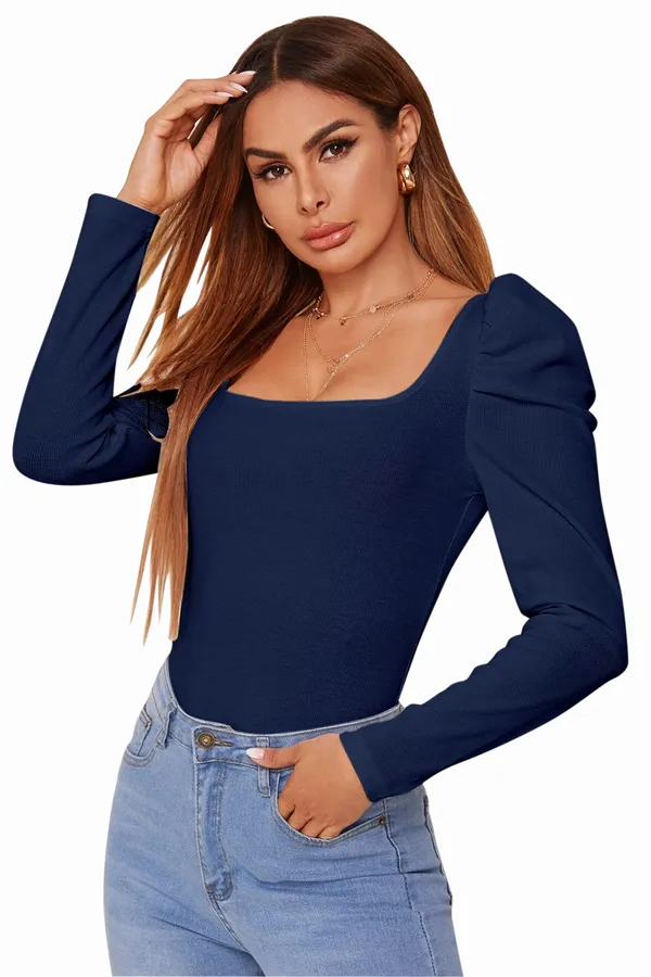 Square_Neck_Full_Sleeve_Polyester_Crepe_Top