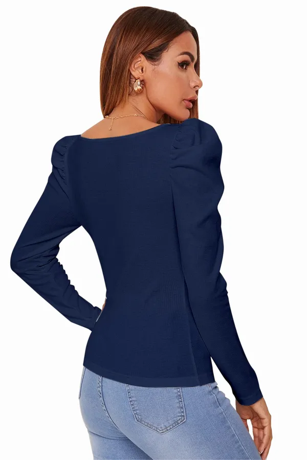 Square_Neck_Full_Sleeve_Polyester_Crepe_Top