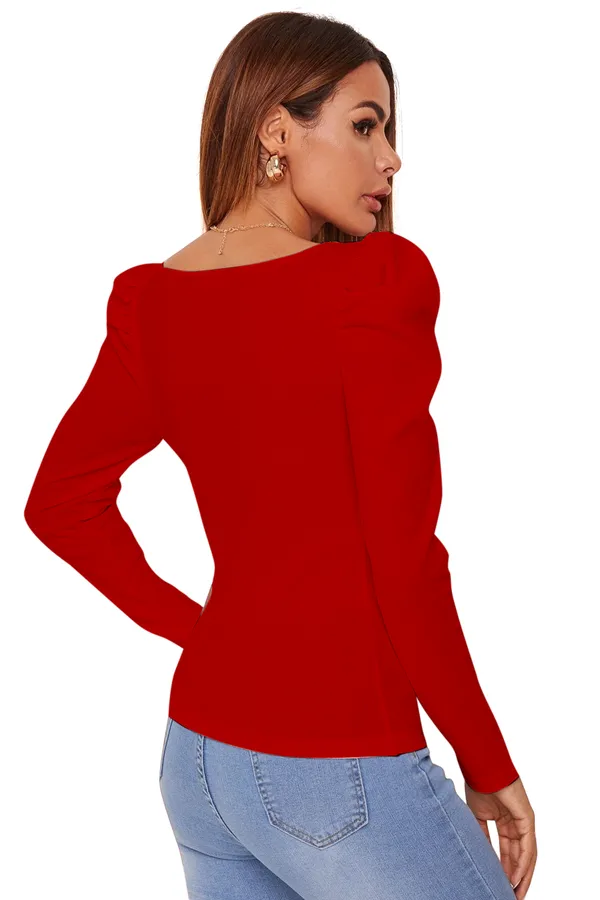 Square_Neck_Full_Sleeve_Polyester_Crepe_Top