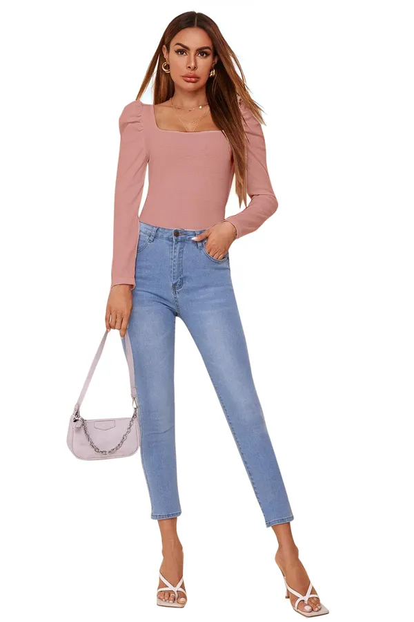 Square_Neck_Full_Sleeve_Polyester_Crepe_Top