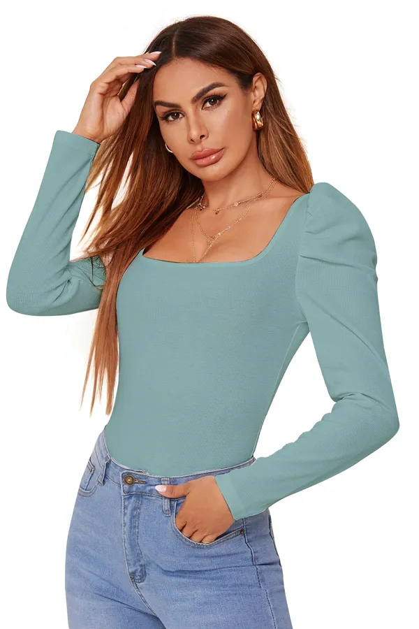 Square_Neck_Full_Sleeve_Polyester_Crepe_Top