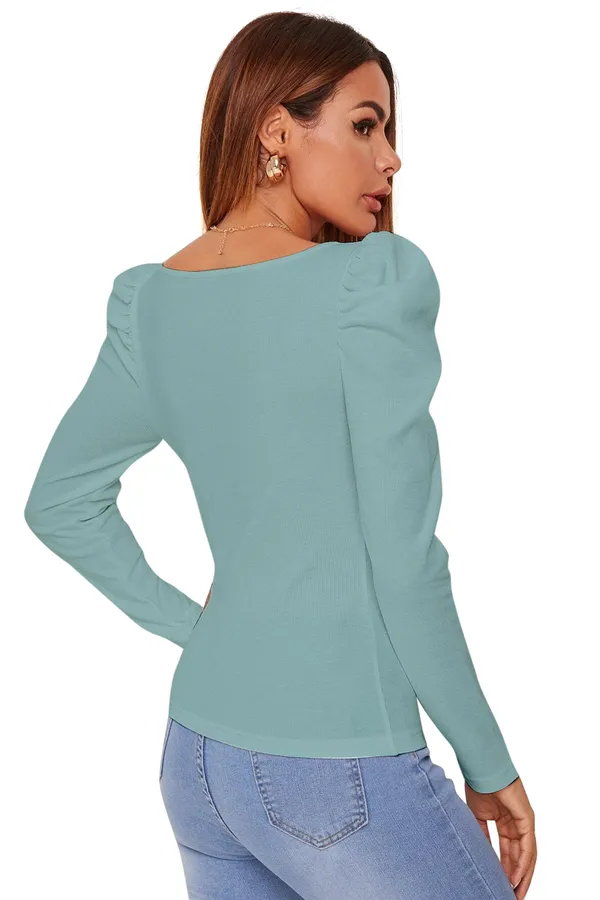 Square_Neck_Full_Sleeve_Polyester_Crepe_Top