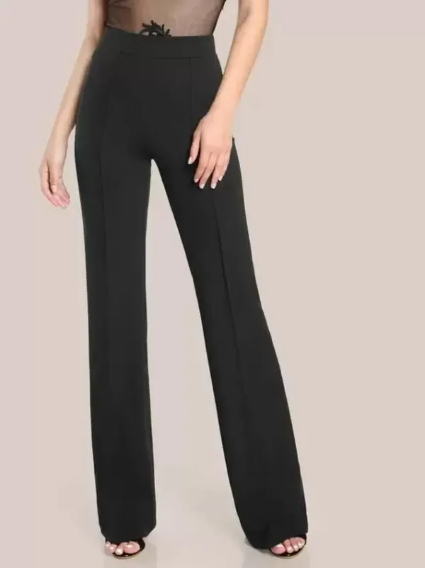 Women's_Regular_Fit_Solid_Black_Trouser