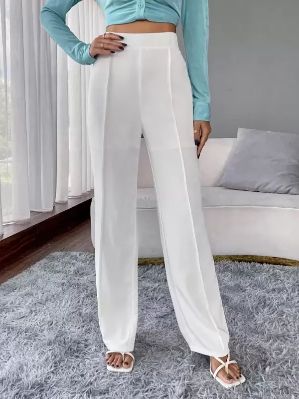 Women's_Regular_Fit_Solid_White_Trouser