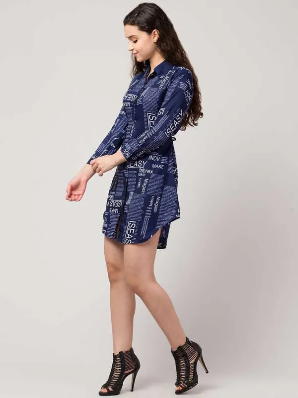 Women_Navy_Blue_&_White_Text_Paper_Printed_Spread_Collar_Casual_Shirt