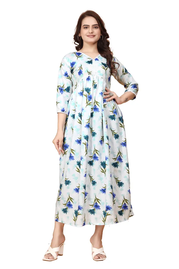 Women_Blue_Crepe_Floral_Print_V-Neck_Aliya_Cut_Dress