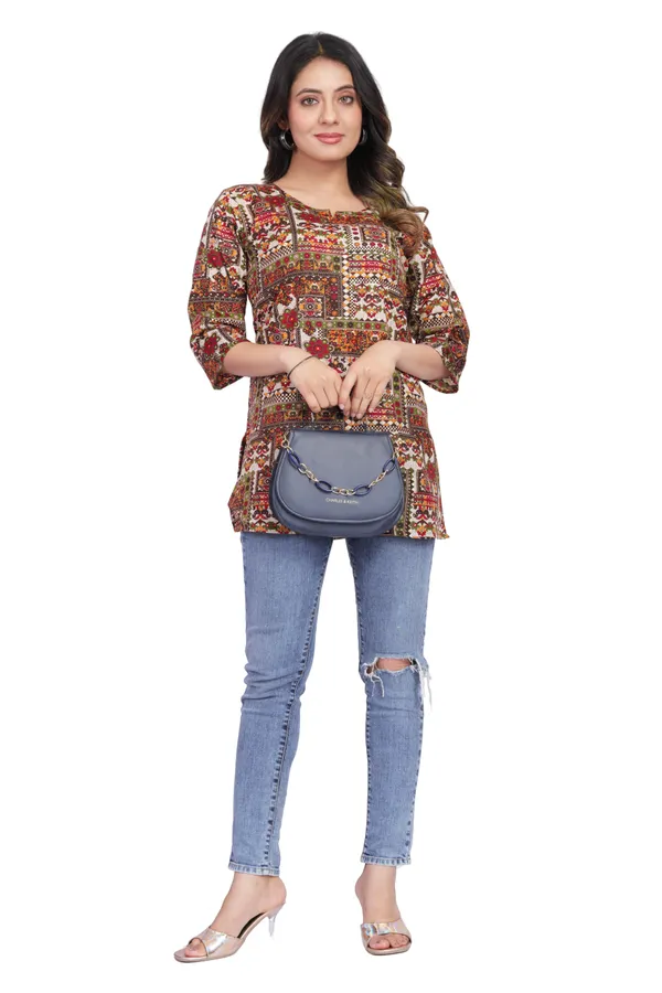 Women_Jaipuri_Cotton_Printed_Short_Kurta_Top