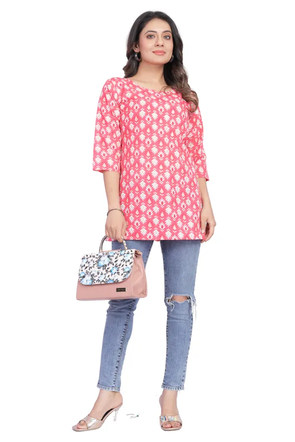 Women_Jaipuri_Cotton_Printed_Short_Kurta_Top
