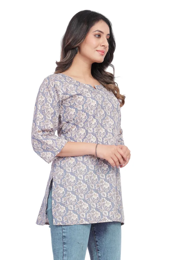 Women_Jaipuri_Cotton_Printed_Short_Kurta_Top