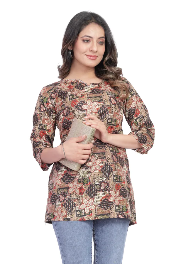 Women_Jaipuri_Cotton_Printed_Short_Kurta_Top