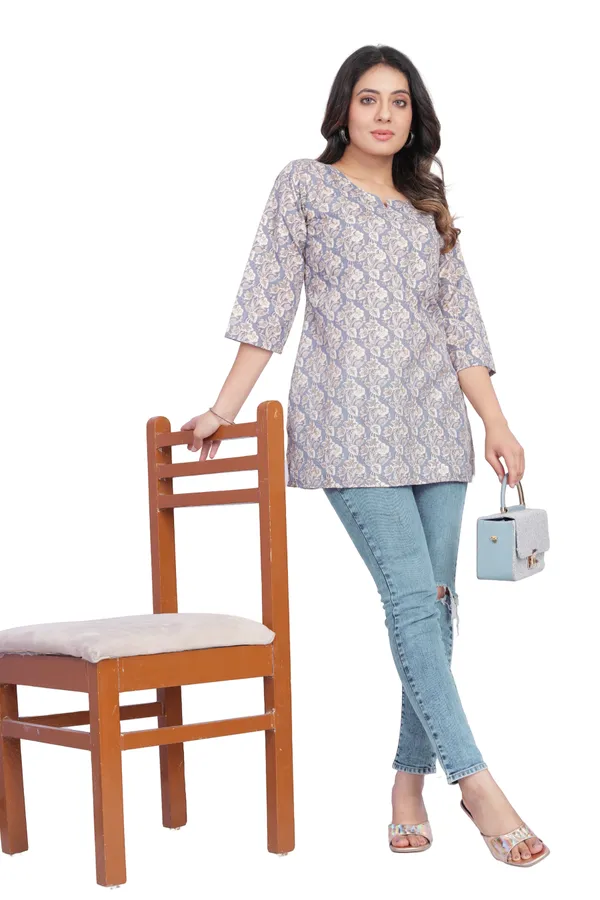 Women_Jaipuri_Cotton_Printed_Short_Kurta_Top